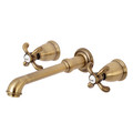 French Country KS7123TX Two-Handle Wall Mount Bathroom Faucet KS7123TX